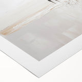 Abstract minimalist wall art design featuring soft pastel colors and geometric shapes, printed on rolled canvas, ideal for modern interior decor.