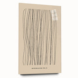 Minimalist abstract wall art collection displayed in a side view, showcasing vibrant colors and sleek acrylic glass framing, perfect for modern home decor.