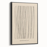 Framed canvas artwork showcasing an abstract minimalist design in shades of black, featuring a sleek side view. Perfect for modern home decor.