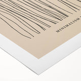 Abstract minimalist wall art featuring soft pastel colors and geometric shapes, printed on rolled canvas, ideal for modern home decor or art collection.