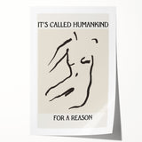 Abstract minimalist wall art print featuring soft pastel colors and geometric shapes, ideal for modern home decor. The artwork is rolled and packaged in a protective tube for easy shipping.