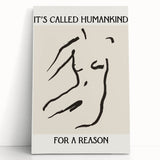 Abstract minimalist wall art collection featuring a stretched canvas design with soft pastel colors and geometric shapes, leaning against a white wall. Perfect for modern decor.