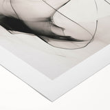 Abstract minimalist wall art design featuring soft pastel colors and geometric shapes on rolled canvas, perfect for modern home decor. Ideal for creating a calming atmosphere in living spaces or offices.