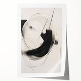 Abstract minimalist wall art print showcasing a harmonious blend of soft pastel colors and geometric shapes, rolled and ready for framing, ideal for modern decor.