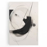 Abstract minimalist wall art collection featuring a stretched canvas design with soft beige and gray tones, perfect for modern home decor. Ideal for creating a serene atmosphere in living spaces or offices.