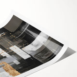 Abstract modern wall art print showcasing vibrant colors and geometric shapes, ideal for contemporary home decor and artistic expression.