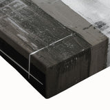 Vibrant close-up of an abstract modern wall art canvas showcasing bold colors and dynamic shapes, perfect for contemporary home decor.