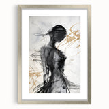 Framed abstract modern wall art design featuring vibrant colors and geometric shapes in a sleek silver frame, perfect for contemporary decor.