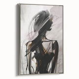 Framed abstract modern wall art collection featuring sleek silver edges, showcasing vibrant colors and dynamic shapes for contemporary decor.