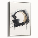 Framed abstract modern wall art design featuring a silver color scheme, showcasing unique geometric shapes and textures for contemporary decor.