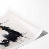 Abstract modern wall art print showcasing vibrant colors and geometric shapes, rolled and ready for framing, enhancing any contemporary decor.