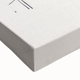 Close-up of a vibrant abstract modern wall art design on stretched canvas, showcasing bold colors and intricate patterns, perfect for contemporary decor.