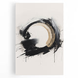 Abstract modern wall art stretched canvas showcasing vibrant colors and geometric patterns, perfect for contemporary home decor.