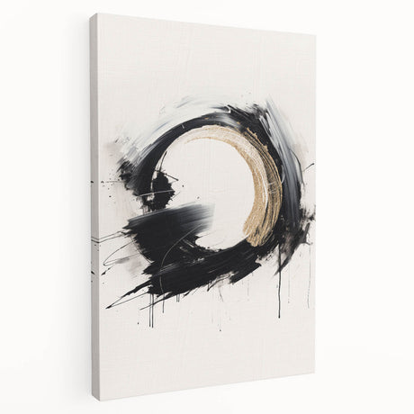 Abstract modern design wall art collection on stretched canvas, showcasing vibrant colors and geometric patterns, ideal for contemporary decor.