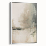 Framed abstract modern wall art featuring vibrant geometric shapes in bold colors, displayed against a white background for contemporary decor.