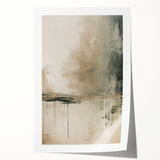 Abstract modern wall art print featuring vibrant colors and geometric shapes, rolled and ready for framing, showcasing a contemporary design aesthetic.