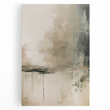 Abstract modern wall art canvas featuring a vibrant geometric design in blue, orange, and yellow tones, ideal for contemporary decor.