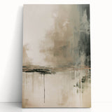 Abstract modern wall art design on stretched canvas, showcasing vibrant colors and geometric patterns, perfect for contemporary home decor.