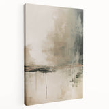 Abstract modern wall art collection featuring a stretched canvas design with vibrant colors and dynamic shapes, ideal for contemporary decor.