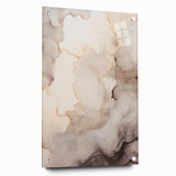 Abstract modern wall art collection displayed in an acrylic glass frame, showcasing vibrant colors and geometric patterns, ideal for contemporary decor.