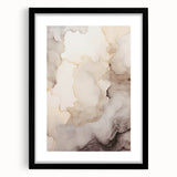 Modern abstract wall art collection featuring a black frame and mat, showcasing vibrant geometric shapes and colors, ideal for contemporary decor.