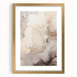 Framed abstract modern wall art collection featuring a gold mat and sleek design, perfect for enhancing contemporary interiors.