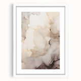 Abstract modern design wall art collection featuring a sleek white frame and mat, showcasing vibrant geometric patterns and colors for stylish decor.