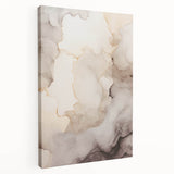 Abstract modern wall art collection featuring vibrant colors and geometric shapes on stretched canvas, showcasing a unique side view design.