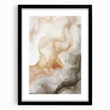 Framed abstract modern wall art design in black, showcasing vibrant geometric shapes and colors, perfect for contemporary interior decor.