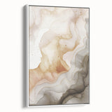 Framed abstract modern wall art featuring vibrant geometric designs in bold colors, displayed against a white background for an elegant look.