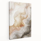 Abstract modern wall art collection displayed on stretched canvas, showcasing vibrant colors and geometric shapes in a contemporary design.