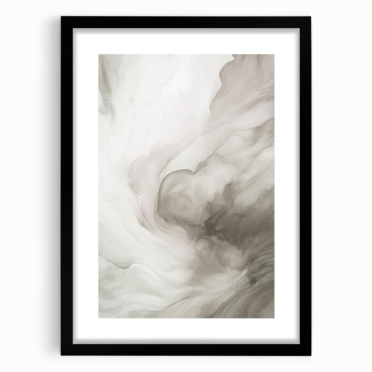 Framed abstract modern wall art design in black, showcasing geometric patterns with a matte finish, perfect for contemporary decor.