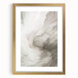 Abstract modern wall art collection featuring a gold-framed piece with a mat, showcasing vibrant colors and geometric shapes, perfect for contemporary decor.