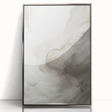 Framed modern abstract wall art collection showcasing sleek silver accents and vibrant colors, perfect for contemporary home decor.