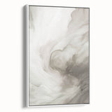 Framed abstract modern wall art collection showcasing vibrant colors and dynamic shapes, presented in a sleek white frame for contemporary decor.
