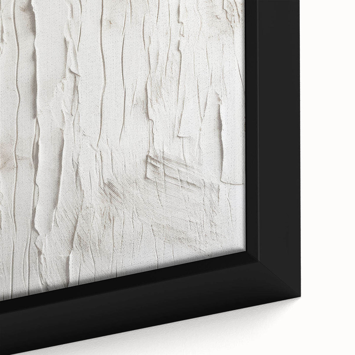 Close-up of a framed abstract modern wall art piece, showcasing vibrant colors and unique geometric patterns, perfect for contemporary home decor.