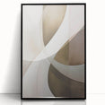 Framed abstract modern wall art collection featuring a sleek black frame and vibrant colors, ideal for contemporary home decor, showcasing artistic design elements.