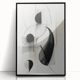 Framed abstract modern wall art featuring a vibrant acrylic design in bold colors, showcasing geometric shapes and lines, perfect for contemporary decor.