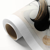 Abstract modern design wall art collection featuring vibrant colors and geometric patterns on rolled canvas, ideal for contemporary home decor.