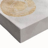 Close-up of a vibrant abstract modern canvas wall art piece showcasing bold colors and intricate patterns, perfect for contemporary home decor and artistic expression.