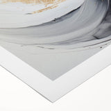 Abstract modern wall art design showcasing vibrant colors and geometric shapes on rolled canvas, perfect for contemporary home decor. Packaged securely in a cardboard tube for easy transport.