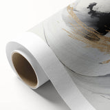 Abstract modern design wall art collection on rolled canvas, showcasing vibrant colors and geometric patterns, ideal for contemporary home decor.