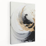 Abstract modern wall art collection showcasing vibrant colors and geometric shapes on stretched canvas, ideal for contemporary home decor and artistic ambiance.