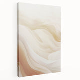 Abstract modern wall art collection displayed in a side view, featuring vibrant colors and dynamic shapes on stretched canvas for contemporary decor.