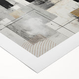 Abstract modern design wall art collection on rolled canvas, showcasing vibrant colors and geometric patterns. Perfect for contemporary home decor, adding artistic flair.