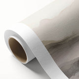 Abstract modern wall art design showcasing vibrant colors and geometric shapes on a rolled canvas, ideal for contemporary home decor. The artwork is packaged securely in a cardboard tube, ensuring safe delivery.