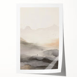 Abstract modern wall art print featuring vibrant colors and geometric shapes, rolled for easy shipping and display, ideal for contemporary home decor.