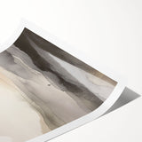 Abstract modern wall art print featuring vibrant geometric shapes in bold colors, rolled for easy shipping and display. Perfect for contemporary home decor.