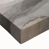 Abstract modern wall art collection featuring a close-up of vibrant colors and intricate patterns on stretched canvas, perfect for contemporary home decor.