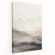 Stretched canvas wall art showcasing an abstract modern design with vibrant colors and geometric patterns, perfect for contemporary home decor or office spaces.